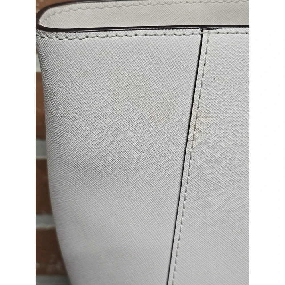 Michael Kors Walsh Tote‎ Bag White Hand Bag Purse Travel Bag